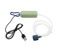 Acquario Ossigeno Pompa di Aria Serbatoio di Pesce USB Compressore D'aria Silenzioso Aeratore Portatile Mini Piccolo Ossigenatore Acquario Accessori 5 V 1 W(Green)