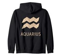 Acquario Paperfolding Zodiac Graphic Felpa con Cappuccio