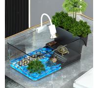 Acquario per tartarughe di piccole dimensioni, resistente ai graffi, per
