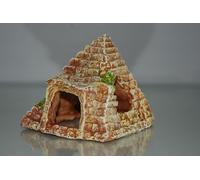 Acquario Piccolo Rovina Piramide Nascondere Ornamento 12 x 11 CM Allevatore