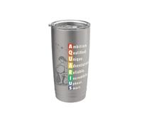 Acquario Tratti della personalità Design zodiacale astrologia Bicchiere termico in acciaio inox doppia parete