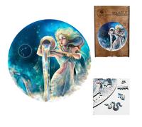 Acquario ZODIAC Segno Puzzle Di Legno Unico 200 Pz 32Cm Di Fantasy Puzzles FP031