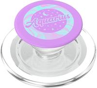 Acquario Zodiaco Compleanno Retro Pastello Luna e Stelle PopSockets PopGrip per MagSafe
