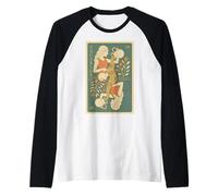 Acquario Zodiaco Retro Vintage Astrologia Design Maglia con Maniche Raglan