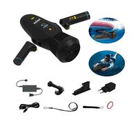 Nilox Waterscooter, Acqua Scooter Elettrico per Sup e Immersioni Fino a 5 m di Profondità, Fino a 60 min di Utilizzo, 2 Velocità fino a 5 km/H, Facile da Trasportare, Colore Nero