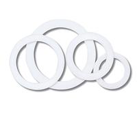 Acquastilla 100159 Guarnizioni in PTFE Spessore, Multicolore, Set di 50 Pezzi