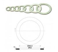 Acquastilla 109760 Guarnizioni per Bocchettoni Ghisa, Multicolore, Set di 100 Pezzi