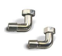 Acquastilla 111527 Raccordo Curvo Mf con Calotta in Ottone