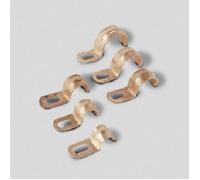 Acquastilla 112677 Graffette Fissatubo in Ferro Ramato, Multicolore, Set di 10 Pezzi