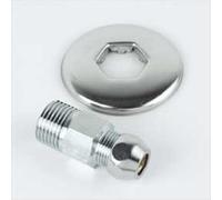 Acquastilla 113766 Niples con Esagono Prolungato e Rosone, Multicolore, Set di 2 Pezzi