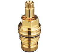 Acquastilla 116664 Vitone unificato 1/2" broccia 9x20 asta lunga mm.25 per Frattini filetto cappuccio 24/1, Compatibile con rubinetterie Frattini Asta Lunga, Ottone nudo