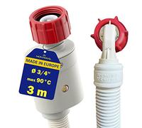 Acquastop Tubo Carico Lavatrice e Lavastoviglie 3m con Valvola Ø 3/4"