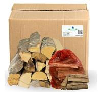 acquaverde | 15 Kg Legna da Ardere e 3 Kg Legnetti Accendifuoco, Tronchetti di Faggio 25 Cm e Legnetta di Abete, Secca e pronta all'uso per Riscaldamento, Stufe, Caminetti e Barbecue