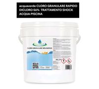 acquaverde CLORO GRANULARE RAPIDO DICLORO 56% TRATTAMENTO SHOCK ACQUA PISCINA