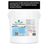 acquaverde CLORO GRANULARE RAPIDO DICLORO 56% TRATTAMENTO SHOCK ACQUA PISCINA