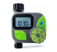 acquaverde HydroSmart 1S | Centralina Irrigazione Automatica Digitale a Batteria, Timer Programmatore Acqua da Rubinetto 1 Stazione per Orto e Giardino, Attacco 1/2”-3/4”, IP54