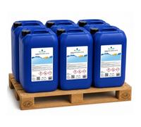 acquaverde | Ipoclorito di Sodio 14/15% per Piscina 150 kg (6 x 25 kg), Cloro Liquido per il Trattamento e Mantenimento dell’Acqua, Cloro Attivo senza Stabilizzante, Ideale anche per Pompe Dosatrici