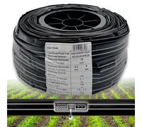 acquaverde | Manichetta Gocciolante "Orto Facile" 16 mm Passo 20 cm - Rotolo da 100 metri, Tubo Piatto per Irrigazione a Goccia, 2 Litri/Ora, 8 Mils, MADE IN ITALY