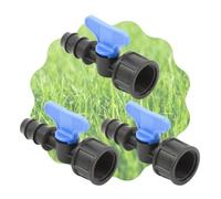 Mini Valvola a Cilindro, Rubinetto Portagomma con Filetto Femmina per Impianti, Sistemi e Tubi di irrigazione a Goccia, Nero Made in Italy - Orto Facile (3, 20 mm x 1/2")