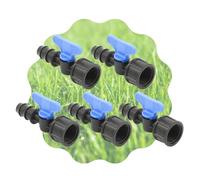 Acquaverde Mini valvola a cilindro Rubinetto portagomma con filetto femmina 20 mm x 3/4" (1) Nero