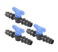Mini Valvola a Cilindro, Rubinetto Portagomma per Impianti, Sistemi e Tubi di irrigazione a Goccia, Nero Made in Italy - Orto Facile (1, 16 x 16 mm)