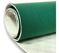 acquaverde | Mollettone Copritavolo, Panno in Feltro Verde Antimacchia e Base in PVC Bianco Antiscivolo e Antiurto, cm 140x160, Tovaglia Protettiva per Tavolo Rettangolare e da Gioco - MADE IN ITALY