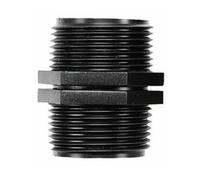 acquaverde Nipplo Raccordo con Doppio Filetto Connettore per Tubi e Sistemi di Irrigazione - Orto Facile (10, 1" 1/4 x 1 1/4)