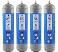 Acquaxcasa - Bombola CO2 600 g Alimentare E290 per Gasatore - CO2 per Acqua Frizzante - Set 4 Bombole CO2 Monouso M11x1 per Casa e Ufficio