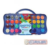 ACQUERELLI 36 COLORI 2 SCATOLE PLASTICA GIOTTO