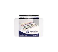 Acquerelli Daler Rowney Aquafine Studio Set - 48 mezzi godet + pennello - D13190