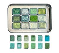 Acquerelli luminosi, set di 12 colori per e disegnare per bambini, materiale di pittura portatile per lezioni di artigianato compleanno bambini ragazze principianti artisti e dilettanti