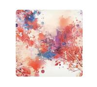 Acquerello astratto splash-ink rosso autoadesivo Make Up Bag Panno Organizzatore da viaggio Wrap Camera Lens Panno Wrapper Organizzatore Borse Per Le Donne Dimensioni 55,1 x 55,1 cm