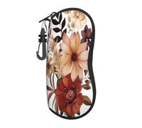 Acquerello Autunno Fiori Bouquet Occhiali Portatile Caso Luce Occhiali Da Sole Borsa Occhiali Da Sole Caso