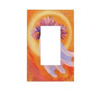 Acquerello Cartoon Fantasma Galleggiante Interruttore Della Luce Piastra Da Parete Frontale Copertura Singola Rocker 1 Gang Decoratore Presa Coperture per Casa Cucina Camera Bagno Decor