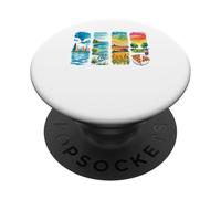 Acquerello Città Paese Food Park Art PopSockets PopGrip Adesivo