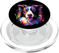 Acquerello Colorful Border Collie Dog PopSockets PopGrip per MagSafe