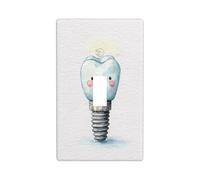 Acquerello Dente Sorridente Impianto Dentale Interruttore Luce Copertura Decorativa Singola Toggle 1 Gang Piastra Da Parete per Cucina Agriturismo Camera Da Letto Bagno Arte Decor