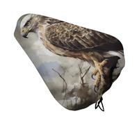 Acquerello di Hawk Seduto Bike Seat Cover per Uomini Donne Idrorepellente Esercizio Bike Cuscino Sedile Regolabile Sella Della Bicicletta per Outdoor Bike