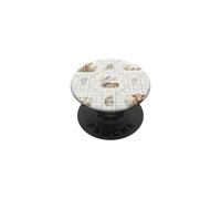 Acquerello di vitello agnello riccio uccelli fattoria campagna PopSockets PopGrip Adesivo