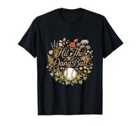 Acquerello Floreale da Baseball Hit The Dang Ball Maglietta