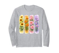 Acquerello Floreale Girasoli Calendule Dalie Astri Maglia a Manica