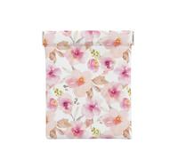 Acquerello floreale rosa e viola, Spremere il portafoglio superiore da donna Borsa portaoggetti Piccola portamonete Portamonete