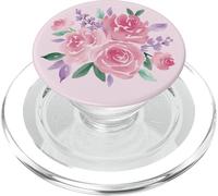 Acquerello Floreale Rosa PopSockets PopGrip per MagSafe