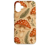 Acquerello Fly Agaric Fungo Modello Cottagecore Woodland Custodia per iPhone 16 Plus