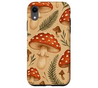 Acquerello Fly Agaric Fungo Modello Cottagecore Woodland Custodia per iPhone XR
