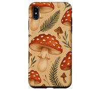 Acquerello Fly Agaric Fungo Modello Cottagecore Woodland Custodia per iPhone XS Max