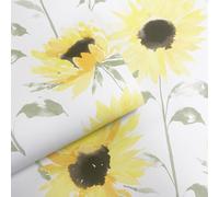 Acquerello Girasoli Parati Floreale Giardino Estivo Catherine Lansfield 206521