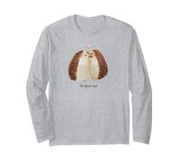 Acquerello HedgeHugs - Cute Hedgehogs Abbraccia Amore & Amicizia Maglia a Manica