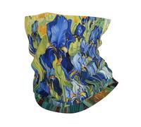 Acquerello Iris Fiore Copricapo Bandana Sciarpa Scaldacollo Sciarpa Snood Sciarpa Maschera Maschera Fascia Senza Cuciture Tubo Magico Passamontagna Multifunzionale per Uomini Donne Sport All'aria