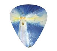Acquerello Lighthouse Fantasy Light Il plettro per chitarra, per chitarre acustiche, elettriche, basso - tocco naturale, confezione da 12, multicolore.